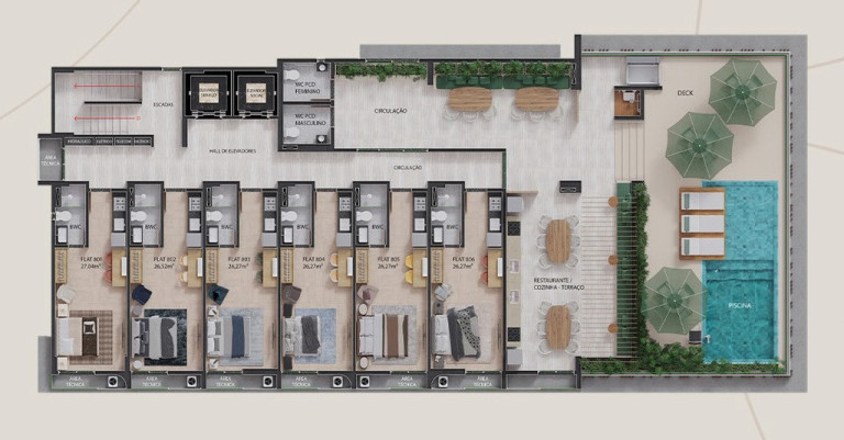 Imagem Imóvel com 1 Quarto à Venda, 26 m² em Tambaú - João Pessoa Imagem Imóvel com 1 Quarto à Venda, 26 m² em Tambaú - João Pessoa
