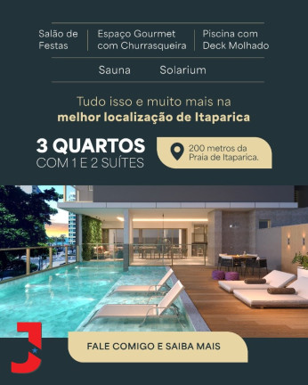 Imagem Apartamento com 3 Quartos à Venda,  em Praia De Itaparica - Vila Velha