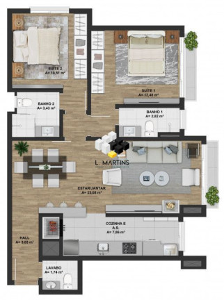 Imagem Apartamento com 2 Quartos à Venda, 76 m² em Floresta - Gramado Imagem Apartamento com 2 Quartos à Venda, 76 m² em Floresta - Gramado