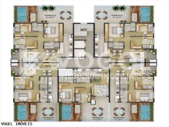 Foto do imóvel Apartamento com 3 Quartos à Venda, 90 m² em Centro - Sao Leopoldo