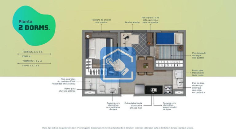 Imagem Apartamento com 2 Quartos à Venda, 34 m² em Moóca - São Paulo Imagem Apartamento com 2 Quartos à Venda, 34 m² em Moóca - São Paulo