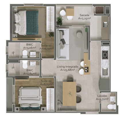 Imagem Apartamento com 2 Quartos à Venda, 69 m² em Morretes - Itapema Imagem Apartamento com 2 Quartos à Venda, 69 m² em Morretes - Itapema