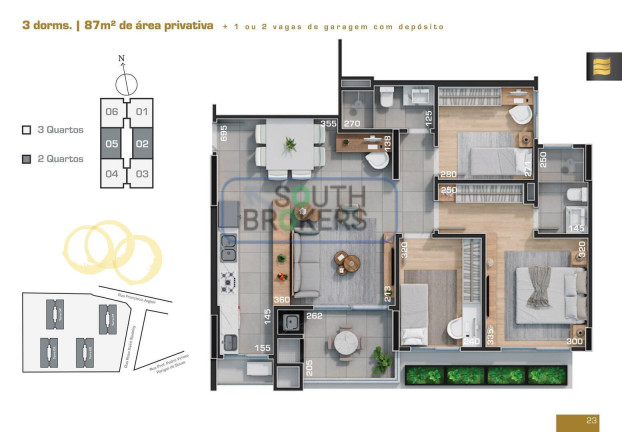 Imagem Apartamento com 3 Quartos à Venda, em Ecoville - Curitiba Imagem Apartamento com 3 Quartos à Venda, em Ecoville - Curitiba