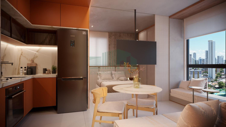 Imagem Apartamento com 1 Quarto à Venda, 24 m² em Madalena - Recife