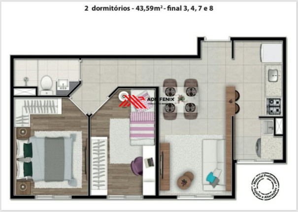 Imagem Apartamento com 2 Quartos à Venda, 44 m² em Vila Bremen - Guarulhos