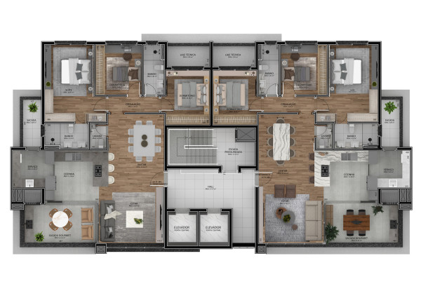 Imagem Apartamento com 3 Quartos à Venda, 140 m² em Centro - Caxias Do Sul