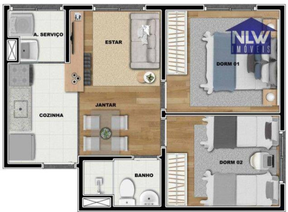 Apartamento com 2 Quartos à Venda, 38 m² em Imirim - São Paulo