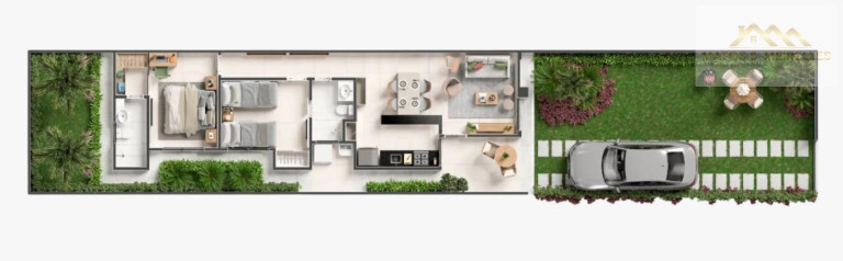 Imagem Casa com 2 Quartos à Venda, 66 m² em Mangabeira - Eusébio Imagem Casa com 2 Quartos à Venda, 66 m² em Mangabeira - Eusébio