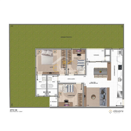 Imagem Apartamento com 3 Quartos à Venda, 73 m² em Centro - Pinhais Imagem Apartamento com 3 Quartos à Venda, 73 m² em Centro - Pinhais