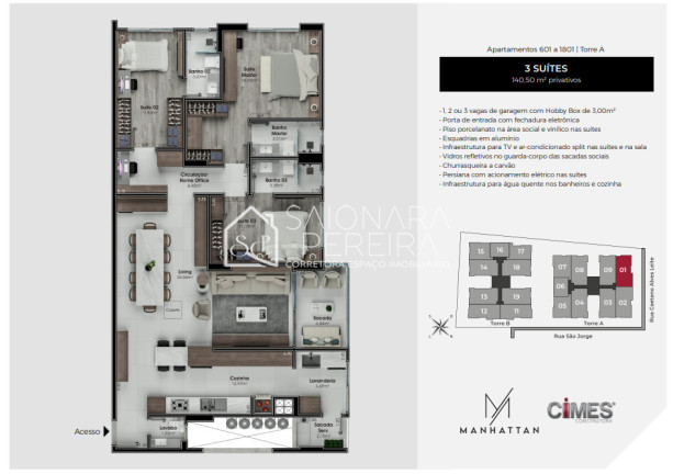 Imagem Apartamento com 3 Quartos à Venda, 133 m² em Floresta - São José