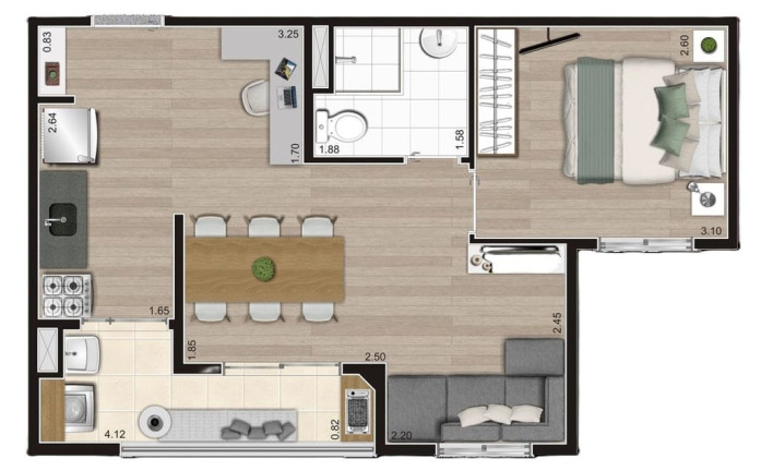 Imagem Imóvel com 2 Quartos à Venda, 41 m² em Jardim Imperador (zona Sul) - São Paulo Imagem Imóvel com 2 Quartos à Venda, 41 m² em Jardim Imperador (zona Sul) - São Paulo