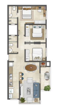 Imagem Apartamento com 2 Quartos à Venda, 68 m² em Centro - Torres