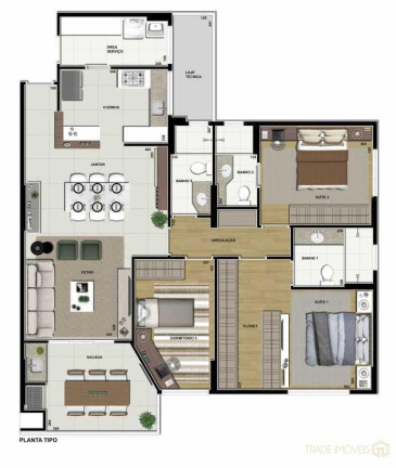 Imagem Apartamento com 3 Quartos à Venda, 198 m² em Centro - Ibiporã Imagem Apartamento com 3 Quartos à Venda, 198 m² em Centro - Ibiporã