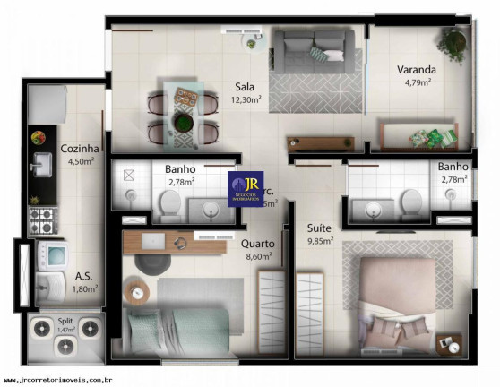 Imagem Apartamento com 3 Quartos à Venda,  em Praia De Itaparica - Vila Velha