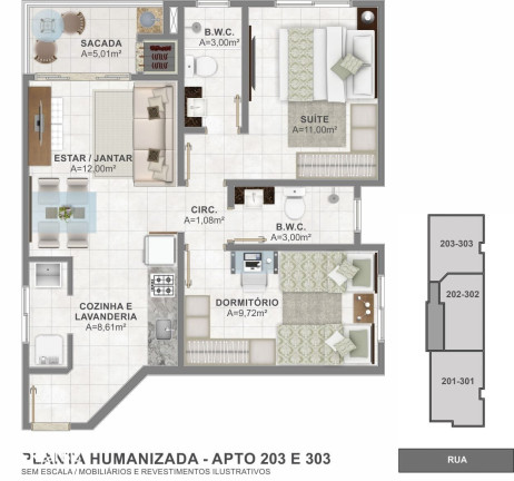 Imagem Apartamento com 2 Quartos à Venda, em Palmas - Governador Celso Ramos Imagem Apartamento com 2 Quartos à Venda, em Palmas - Governador Celso Ramos