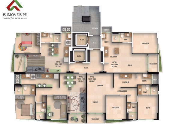 Imagem Imóvel com 1 Quarto à Venda, 39 m² em Soledade - Recife