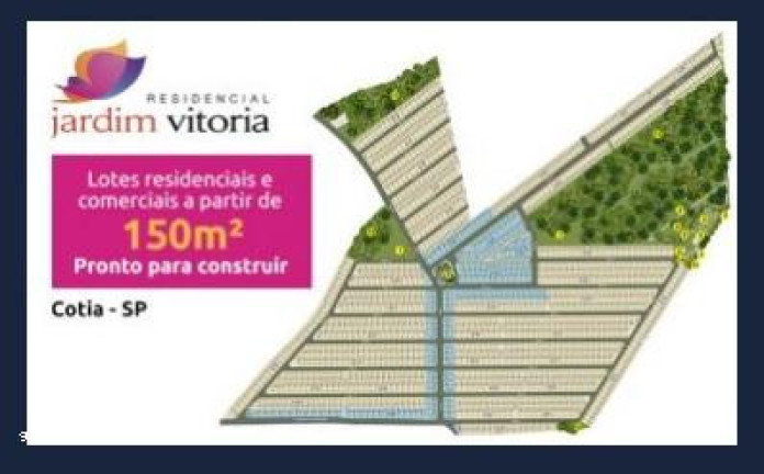 Imagem Terreno à Venda, 150 m² em Jardim Vitoria - Cotia Imagem Terreno à Venda, 150 m² em Jardim Vitoria - Cotia