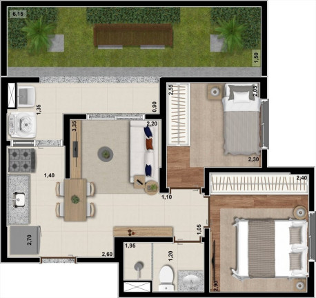 Imagem Apartamento com 2 Quartos à Venda, 33 m² em Jabaquara - São Paulo Imagem Apartamento com 2 Quartos à Venda, 33 m² em Jabaquara - São Paulo