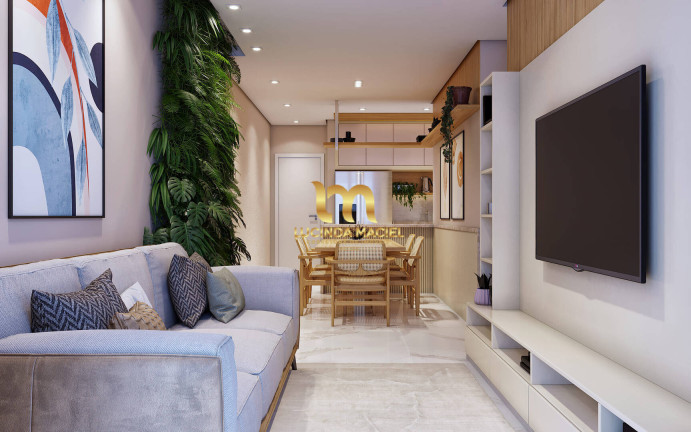 Apartamento com 2 Quartos à Venda, 69 m² em Guilhermina - Praia Grande