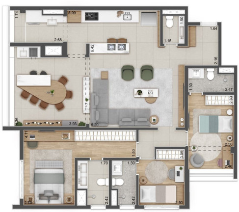 Imagem Imóvel com 3 Quartos à Venda, 129 m² em Santo Amaro - São Paulo Imagem Imóvel com 3 Quartos à Venda, 129 m² em Santo Amaro - São Paulo