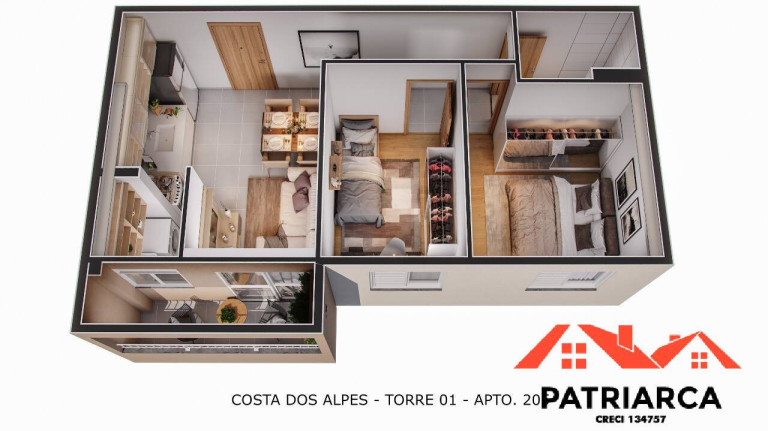 Imagem Apartamento com 2 Quartos à Venda, 37 m² em Jardim Paraíso De Viracopos - Campinas Imagem Apartamento com 2 Quartos à Venda, 37 m² em Jardim Paraíso De Viracopos - Campinas