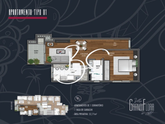 Imagem Apartamento com 1 Quarto à Venda, 93 m² em Centro - Canela Imagem Apartamento com 1 Quarto à Venda, 93 m² em Centro - Canela