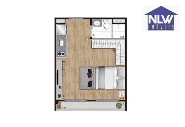 Imagem Studio com 1 Quarto à Venda, 27 m² em Belenzinho - São Paulo Imagem Studio com 1 Quarto à Venda, 27 m² em Belenzinho - São Paulo