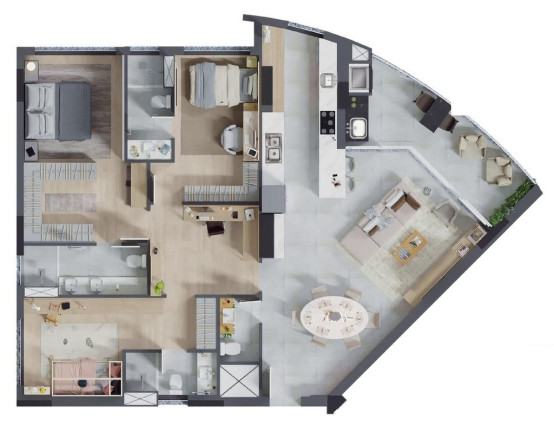 Imagem Apartamento com 3 Quartos à Venda, 147 m² em Cristo Rei - Curitiba Imagem Apartamento com 3 Quartos à Venda, 147 m² em Cristo Rei - Curitiba