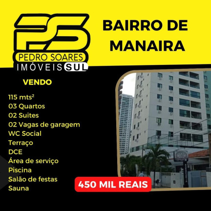 Imagem Apartamento com 3 Quartos à Venda, 115 m² em Manaíra - João Pessoa Imagem Apartamento com 3 Quartos à Venda, 115 m² em Manaíra - João Pessoa