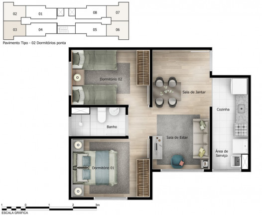 Imagem Apartamento com 2 Quartos à Venda, 44 m² em Usina Piratininga - São Paulo Imagem Apartamento com 2 Quartos à Venda, 44 m² em Usina Piratininga - São Paulo