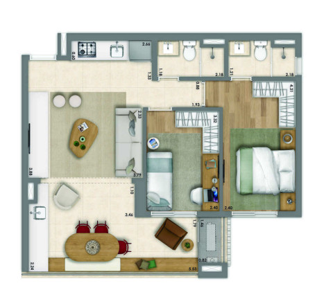 Imagem Apartamento com 2 Quartos à Venda, 61 m² em Vila Mariana - São Paulo Imagem Apartamento com 2 Quartos à Venda, 61 m² em Vila Mariana - São Paulo