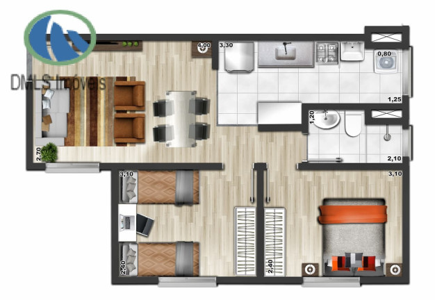 Imagem Apartamento com 2 Quartos à Venda, 42 m² em Jardim Sandra - Cotia Imagem Apartamento com 2 Quartos à Venda, 42 m² em Jardim Sandra - Cotia