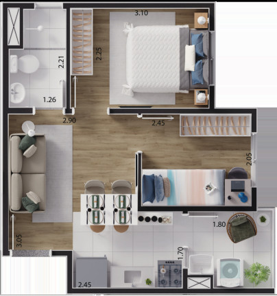 Imagem Imóvel com 2 Quartos à Venda, 33 m² em Jardim São Paulo(zona Leste) - São Paulo Imagem Imóvel com 2 Quartos à Venda, 33 m² em Jardim São Paulo(zona Leste) - São Paulo