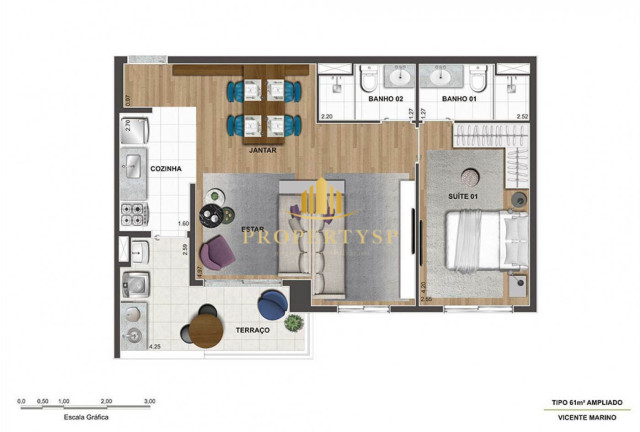 Imagem Apartamento com 2 Quartos à Venda, 58 m² em Barra Funda - São Paulo