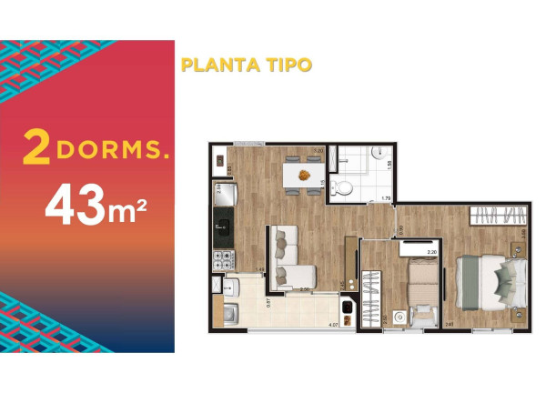 Imagem Apartamento à Venda, 41 m² em Vila São João - Guarulhos