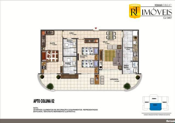 Imagem Apartamento com 1 Quarto à Venda, 60 m² em Braga - Cabo Frio