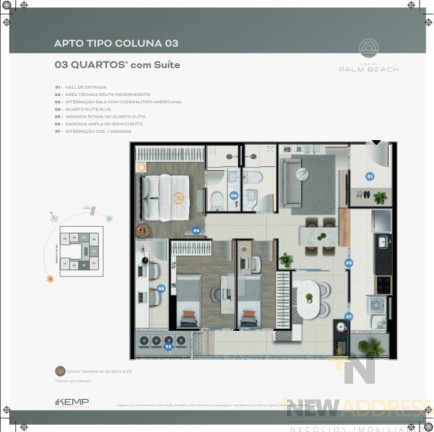 Imagem Apartamento com 3 Quartos à Venda, 69 m² em Praia De Itaparica - Vila Velha Imagem Apartamento com 3 Quartos à Venda, 69 m² em Praia De Itaparica - Vila Velha