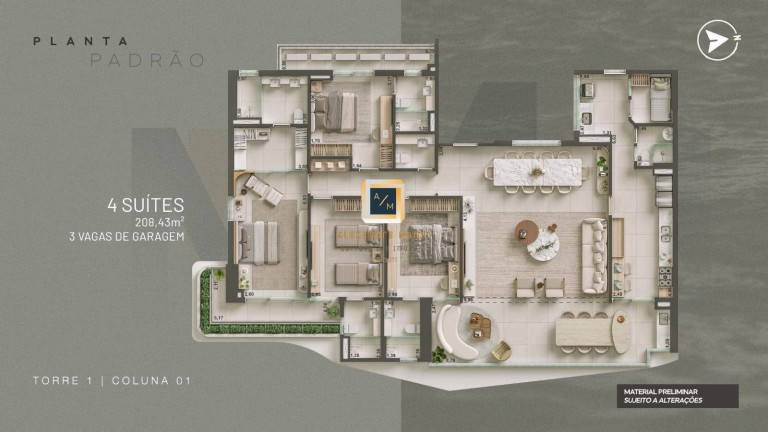 Imagem Apartamento com 4 Quartos à Venda, 208 m² em Meireles - Fortaleza Imagem Apartamento com 4 Quartos à Venda, 208 m² em Meireles - Fortaleza