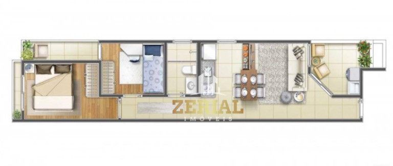 Imagem Apartamento com 2 Quartos à Venda, 53 m² em Jardim - Santo André Imagem Apartamento com 2 Quartos à Venda, 53 m² em Jardim - Santo André