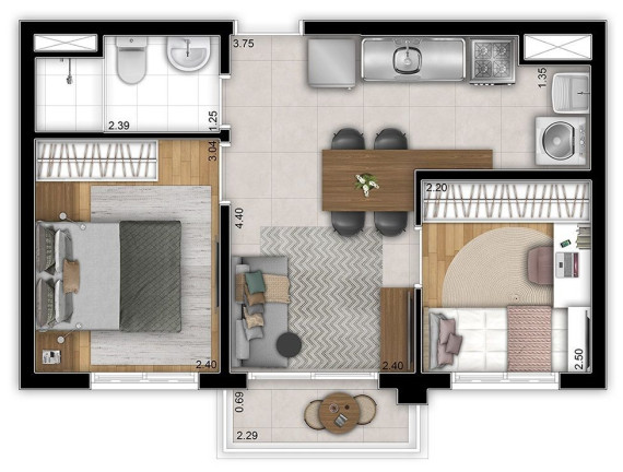 Imagem Apartamento com 2 Quartos à Venda, 49 m² em Belenzinho - São Paulo Imagem Apartamento com 2 Quartos à Venda, 49 m² em Belenzinho - São Paulo