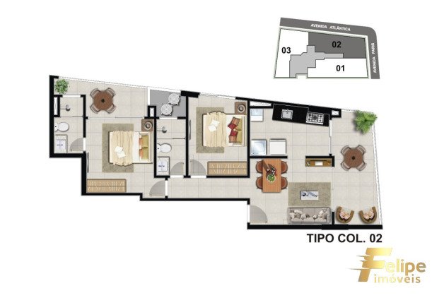 Imagem Imóvel com 2 Quartos à Venda, 67 m² em Praia Do Morro - Guarapari