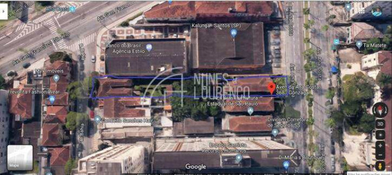 Imagem Terreno para Alugar, 1.000 m² em Gonzaga - Santos Imagem Terreno para Alugar, 1.000 m² em Gonzaga - Santos