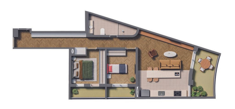 Imagem Apartamento com 1 Quarto à Venda, 81 m² em Centro - São Paulo Imagem Apartamento com 1 Quarto à Venda, 81 m² em Centro - São Paulo