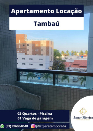 Apartamento com 2 Quartos para Alugar, 60 m² em Tambaú - João Pessoa