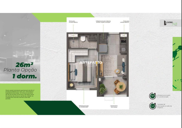 Imagem Kitnet com 1 Quarto à Venda, 26 m² em Liberdade - São Paulo Imagem Kitnet com 1 Quarto à Venda, 26 m² em Liberdade - São Paulo