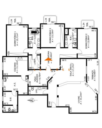 Foto do imóvel Apartamento com 4 Quartos à Venda, 309 m² em Paraisópolis - São Paulo