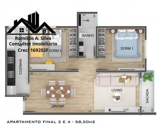 Imagem Apartamento com 2 Quartos à Venda, 54 m²em Parque Suburbano - Itapevi