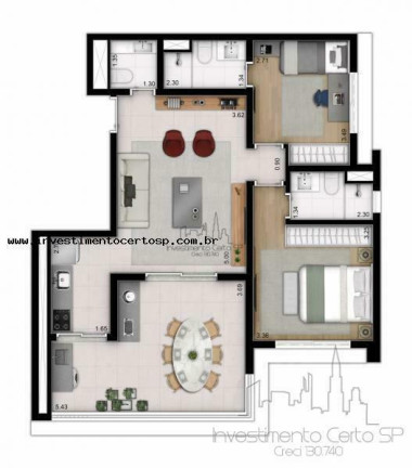 Imagem Apartamento com 2 Quartos à Venda, 80 m² em Vila Clementino - São Paulo
