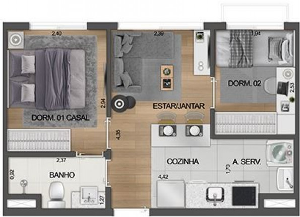 Imagem Imóvel com 2 Quartos à Venda, 34 m² em Moema - São Paulo Imagem Imóvel com 2 Quartos à Venda, 34 m² em Moema - São Paulo