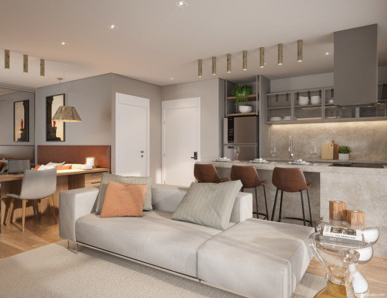 Imagem Apartamento com 1 Quarto à Venda, 48 m² em Batel - Curitiba